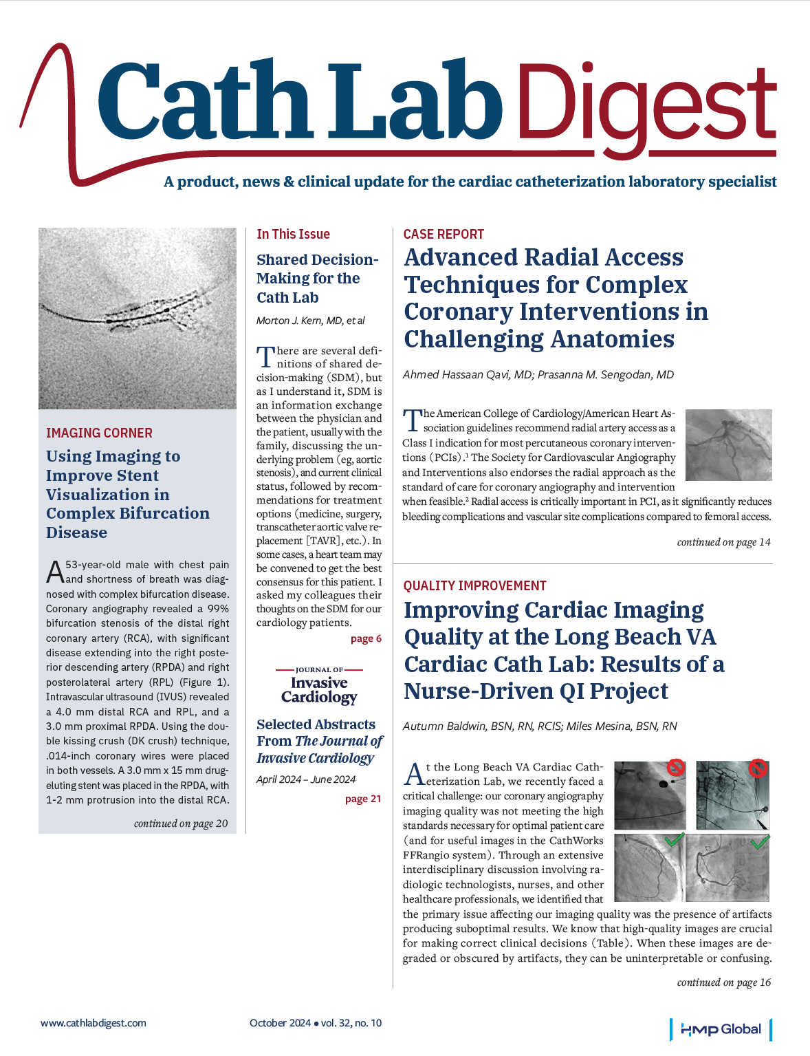 Volume 32 Issue 10 October 2024 Cath Lab Digest